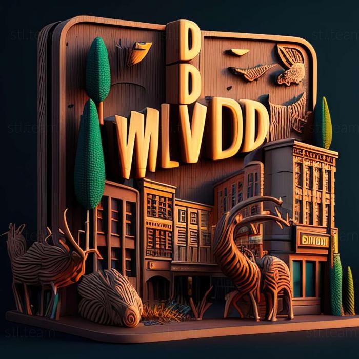 3D model Wild Downtown game (STL)